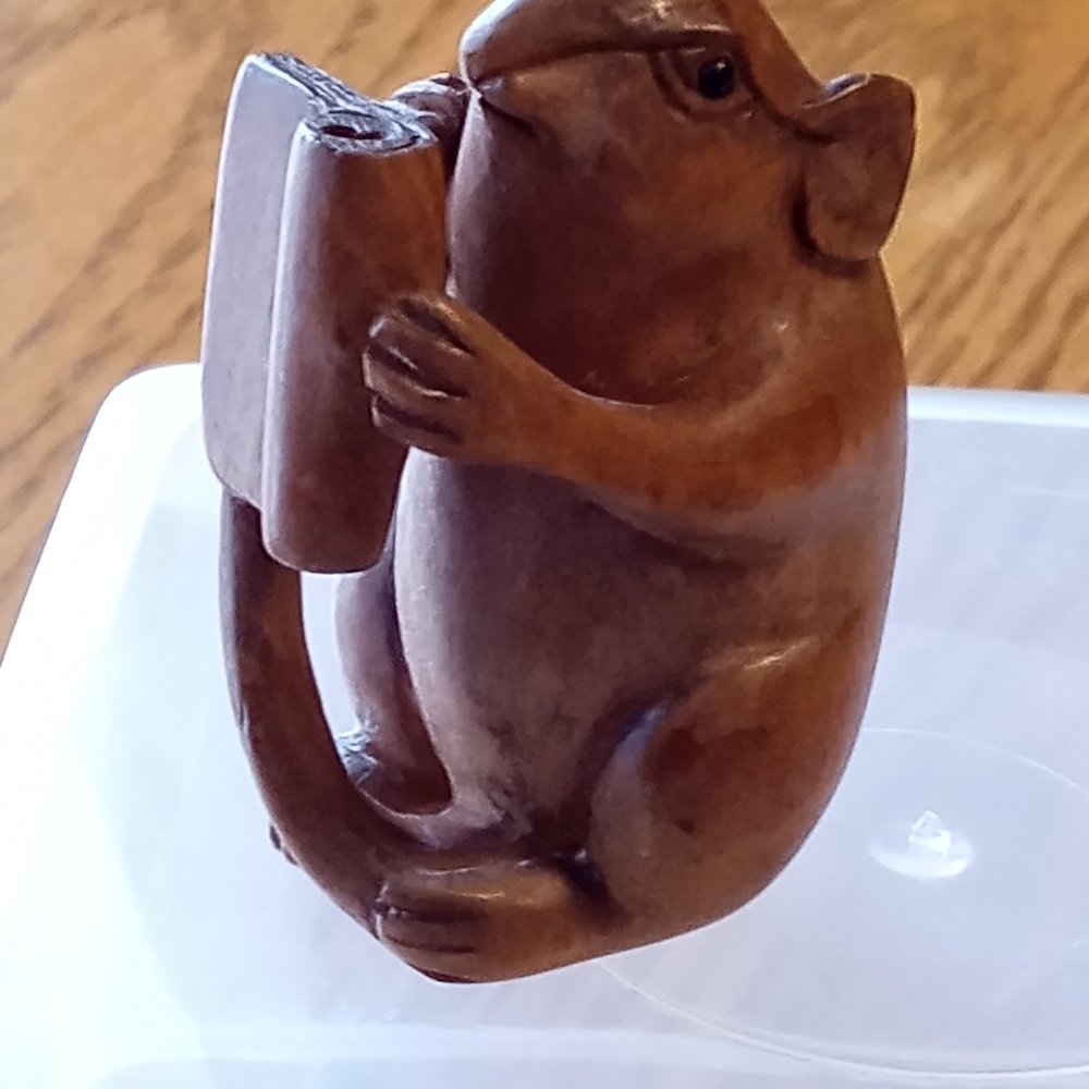 Hand Carved Wood Netsuke